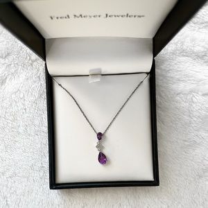 Amethyst Sterling Silver Necklace